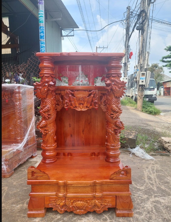 Bộ Bàn Thờ Thần Tài Mái Bằng Đồ Thờ Trắng Rồng.png
